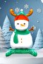 Little Snowman Balloon Christmas Balloon with Feet