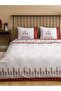 طقم غطاء لحاف مزدوج مطبوع عليه كسارات البندق المختلطة من LCW HOME