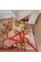 6-Piece Bell Ornament 2.5cm Bell Gold Christmas Pine Tree Ornament Tree Decoration Product 1 Meter Ribbon - 3