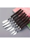 Spatula Set - Acrylic, Oil Paint, Cake Decoration, Cake Shaping 7-Piece Wooden Handle