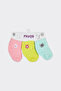 Baby Girl Embroidered Colorful Sock Set - 2
