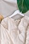 Ms251 Embroidered Laced Ecru Blouse - 2