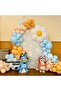 Balloon Set Milky Coffee-Macaron Blue-Retro White 60-Piece Balloon Chain Set