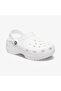 Classic Platform Clog Women's White Slippers - 6