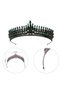 Antares Model Bridal Henna Crown Princess Crown Crystal Wedding Henna Crown Green - 5