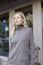 Women's Degaje Turtleneck Long Sleeve Lightweight Flexible Long Knitwear Sweater-Mink - 2