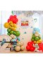 Balloon Set Red-Turmeric-Eucalyptus-Sea Sand-Macaron Blue 60-Piece Balloon Chain Set