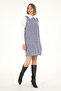 Women's Blue Woven Dress 50290360 -Vr036 - 3