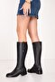 Women's Genuine Leather Short Heeled Boots Ell.7144 - 2