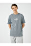 College T-Shirt Printed Crew Neck Short Sleeve Cotton - 3
