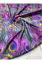 Peacock Feather Pattern Dress Shirt Cover Tivil Satin Fabric Our Product Is Sold in Pieces 1 Piece 1 Meter