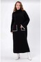 Women's Spanish Sleeve Shepherd Stitching Knitwear Dress Wide Fit Standard Size - 4