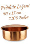 Pink Copper Pedicure Basin 40*15 cm 100% Handcrafted Heavy and High Quality Copper - 2