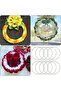 5 Pcs 15 cm Metal 5 mm Chircle Galvanized Chircle Wire Pulley Door Decoration Wall Decoration Dower Coat - 2