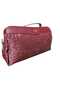 Multi-Compartment Portfolio and Crossbody Bag Knitted Bordo
