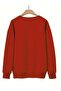 Women's Festive Christmas Graphic Printed Crew Neck Oversize Black Gray White Red Sweatshirt - 4
