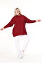 Crew Neck Comfortable Fit Large Size Knitwear Sweater - 2