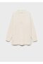Pointed collar oversize sweater - 3