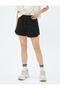 Mini Shorts with Lace Waist Comfortable Cut - 3