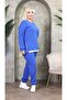 Women's Plus Size Side Zipper Detailed Tracksuit Set - 4