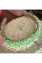 Imported Luxury Colorful Candy Fancy Crown Women's Children's Crown with Convex Sponge Rainbow Green Color - 2