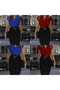 Women's Short Sleeve Double Breasted Crepe Dress (Without Belt) - 2