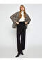 Quilted Jacket Round Neck