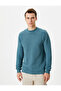Slim Fit Sweater Knitwear Basic Crew Neck Textured - 3