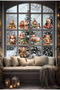 Teddy Bears Snow New Year - Christmas Enjoyment Sticker Set - 3