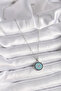 316L Steel Silver Color Chain Evil Eye Bead Medallion Model Women's Necklace - Tj-Bko9485 - 2