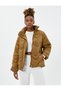 Puffer Quilted Jacket Stand Collar Pocket Zipper