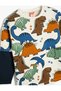 Dinosaur Sweatshirt Crew Neck Long Sleeve Color Blocked Cotton - 3