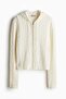 Cable-knit zip-through hoodie - 2