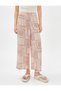 Wide Leg Trousers Ethnic Patterned Viscose Elastic Waist - 3