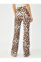 Spanish Leg Trousers High Waist Piping Detail - 4