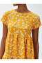 Floral Dress Crew Neck Short Sleeve Comfortable Cut - 5