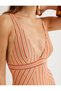 Covered Glitter Swimsuit V-Neck Adjustable Straps - 5