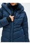 Puffer Jacket Hooded Stand Collar Zipper Pocket Detailed - 5