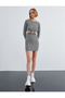 Patterned Mini Dress with Window Detail - 3