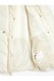Inflatable Coat with Faux Fur Detail, Hood, Pockets, Zipper, and Belt Detail - 3