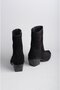 Selection 1678 Genuine Leather Western Heel Boots (Heel Height: 5 cm) Black Suede - 5