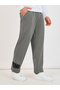 Relaxed Fit Open Hem Embroidered Joggers - 5