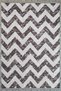 Geometric Gray Anthracite Chenille Machine Washable Fringed Non-Slip Base Living Room Carpet 7824