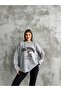 Women's Crew Neck Black Printed Sweater - 5