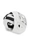 Face Protection Boxing Helmet, White Embroidered Patterned Glass Model - 3
