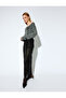 X Melis Ağazat - Slim Fit Half-Lined Ostrich Feather Detail Sheer Sequined Embroidered Long