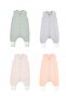 Fiber-Free 1.0 Tog Footed Cotton Double Layer Fabric Girls' and Boys' Baby Sleeping Bag/Legend Green - 3