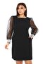 Mid-Length Evening Dress with Ankle and Stone Back Detail U-Neck 116 - 3