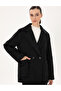 Black Comfort Fit Wool Blend Melton Coat 50296074-Vr046 - 3