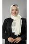 Cream Striped Shawl Viscose Fabric Bursa Dolama 202109_40 - 2